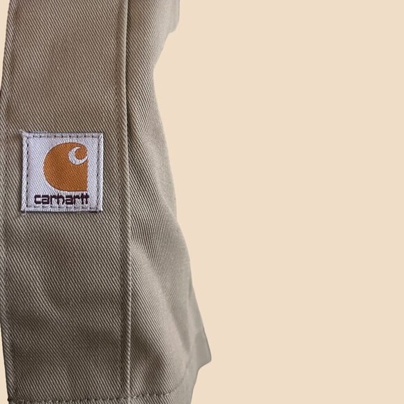 Carhartt Shirt Mens XL Heavy Twill Work Wear Outdoor Utility Button Up Easy Care - Picture 5 of 9